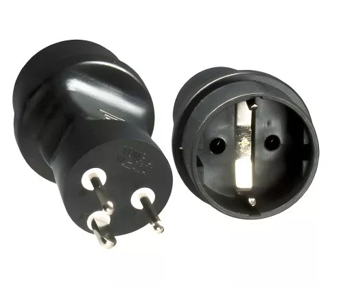 Stromadapter Dänemark CEE 7/3 auf DNK Typ K CEE 7/3 Buchse/DNK 3pin Typ K Stecker, YL-2623